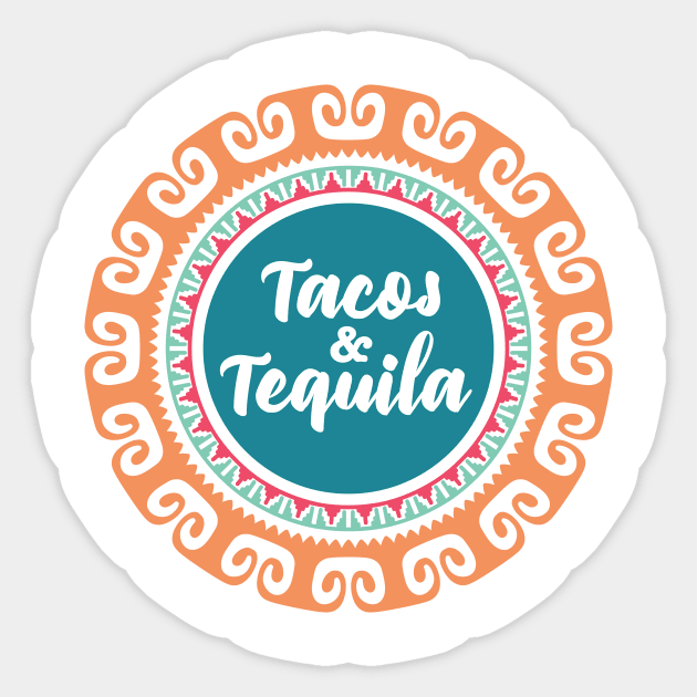 Tacos and tequila Sticker by verde